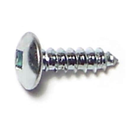 Midwest Fastener Sheet Metal Screw, #6 x 1/2 in, Zinc Plated Steel Truss Head Square Drive, 55 PK 30802